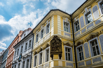 Fototapeta na wymiar Красочные старинные улочки и переулки города Прага