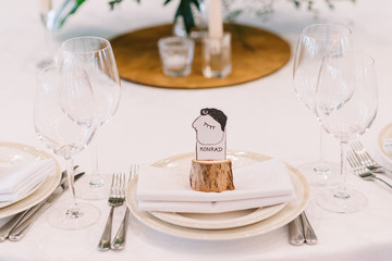 Creative place pointer on plate