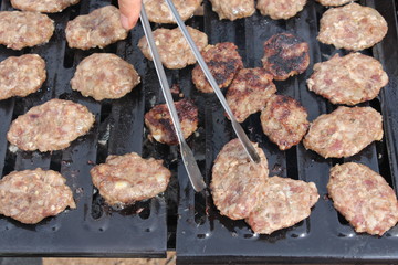 meatballs on barbecue