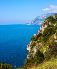 travel in Italy series - view of beautiful Amalfi Coast