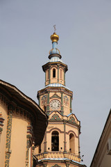 Fototapeta na wymiar Saints Peter and Paul Cathedral in Kazan, Tatarstan, Russian Federation 