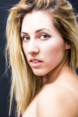Fototapeta premium Portrait of a beautiful blonde woman