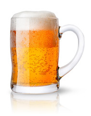 Mug of light beer