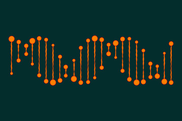 Molecular structure of DNA. DNA. Vector illustration.