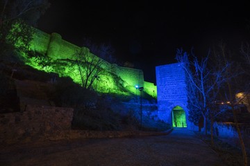 Iluminación LED dinámica Torreón de la cava (Toledo)