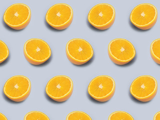 Orange fruits pattern
