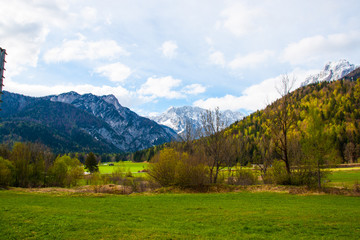 Fototapeta na wymiar Alpine Mountain, Slovenia.