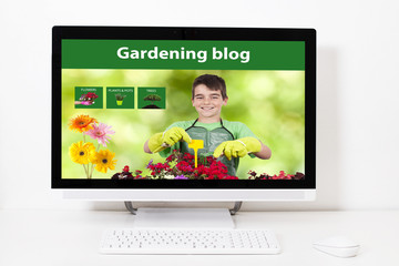 blog of gardening in your desktop screen