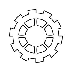 gear work collaboration business mechanic vector illustration