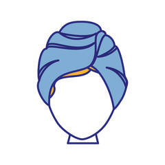 Woman in spa icon vector illustration graphic design
