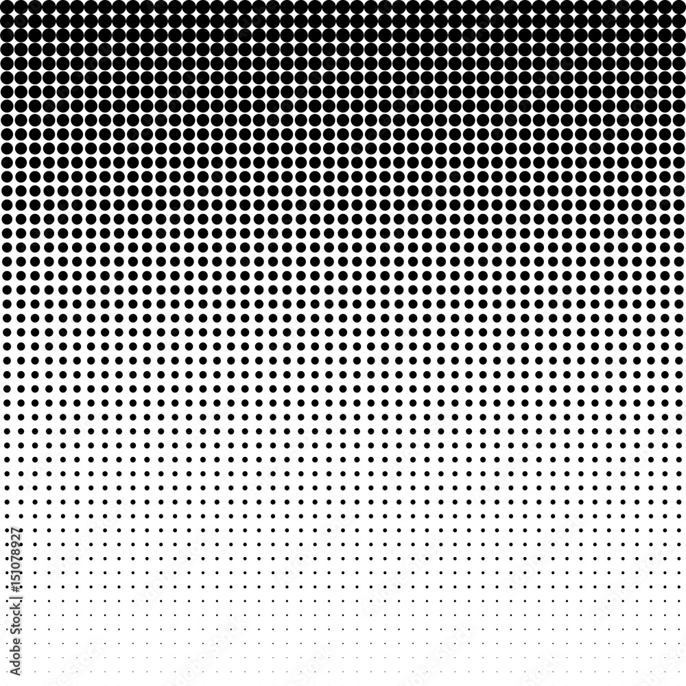Wall mural halftone dotted background. halftone effect vector pattern. circle dots isolated on the white backgr