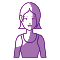 Woman cute cartoon icon vector illustration graphic design