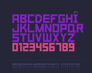 Flat font