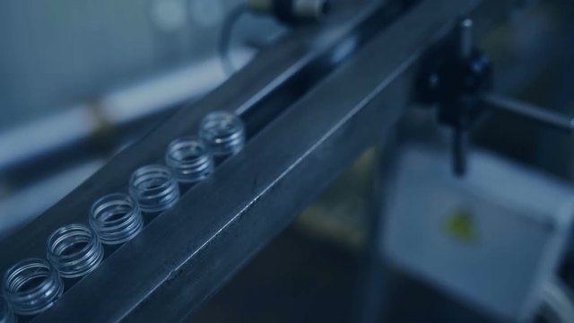 Production line from plastic bottles