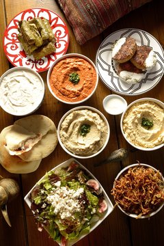 Variety of Lebanese Food