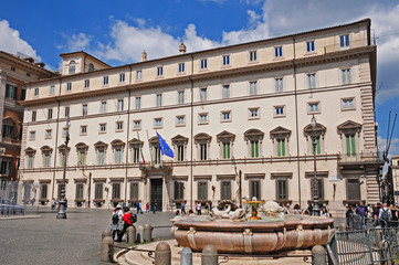Roma, Palazzo Chigi sede del Governo italiano