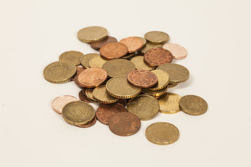 Kleingeld Euro Münzen