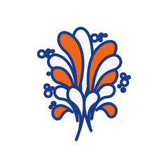 Creative paint splash icon vector illustration graphic design