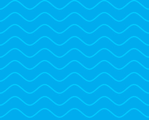 Sea seamless pattern. Waves texture. Ocean ornament. Marine background