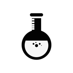 Chemistry flask glass icon vector illustration graphic design