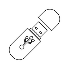 USB connection technology icon vector illustration graphic design