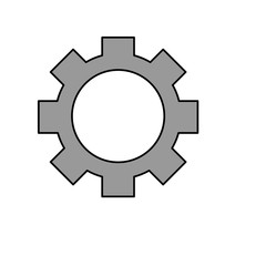 Gear machinery piece icon vector illustration graphic design