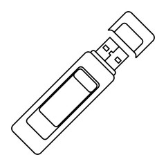 USB connection technology icon vector illustration graphic design