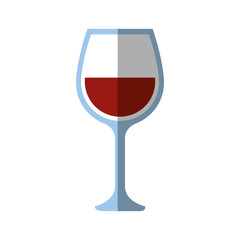 wineglass icon over white background. vector illustration