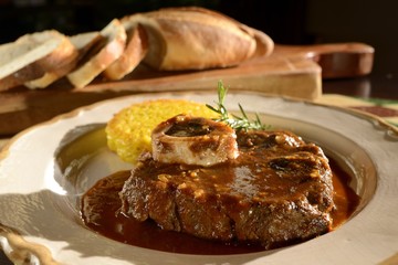 Ossobuco with Risotto milanese