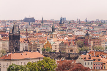 Obraz premium Старинные европейский город. Прага весной