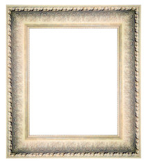 Fototapeta premium vintage picture and photo frame isolated on white background