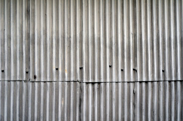 Wand aus Wellblech