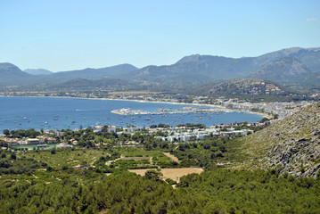 Fototapeta na wymiar Panorama Ausblick Cap de Formentera
