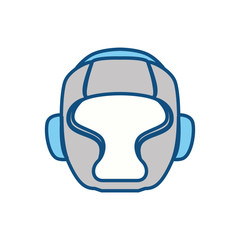 Boxing mask equipment icon vector illustration graphic design