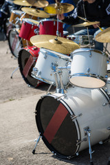 Fototapeta na wymiar Drums outdoors