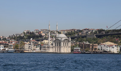 Fototapeta na wymiar Ortakoy Mosque in Istanbul