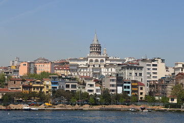 Fototapeta na wymiar Karakoy and Galata Tower in Istanbul City