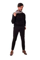 Studio shot of a young man