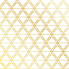 Golden seamless pattern background