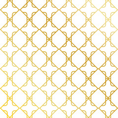 Golden seamless pattern background