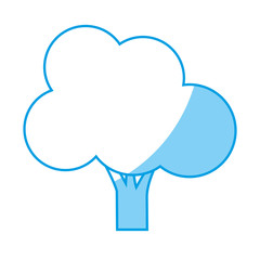 tree icon over white background. vector illustration