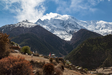 Annapurna II i Upper Pisang, Nepal, Himalaje