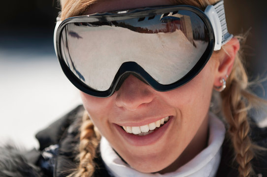 Portrait of a smiling skier