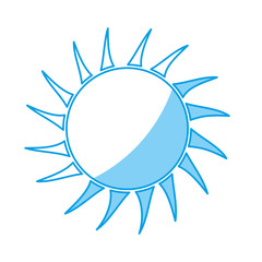sun icon over white background. vector illustration