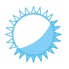 sun icon over white background. vector illustration