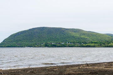 Skyline of Bear Mountain State park From Fort Montgomery in Upstate New York