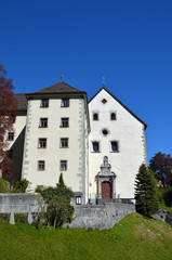 Fototapeta na wymiar Pfäfers, ehem. Kloster, Benediktinerabtei