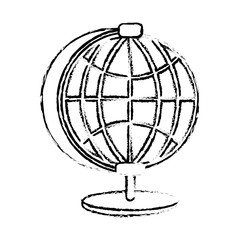 geography tool icon over white background. vector illustration