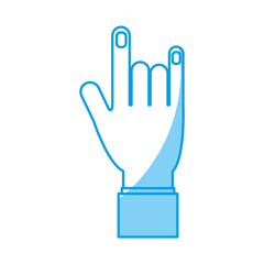 Obraz premium human hand icon over white background. vector illustration