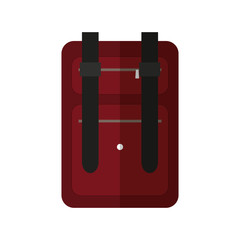 travel backpack icon over white background. colorful design. vector illustration